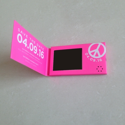 좋은 가격 광고 LCD 비디오 브로셔 128MB 메모리를 가진 비지니스 카드 온라인으로