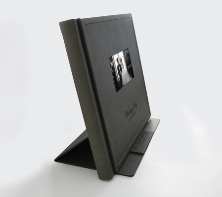 Buen precio El álbum de video de boda personalizado de tapa dura todo en uno interactivo en línea