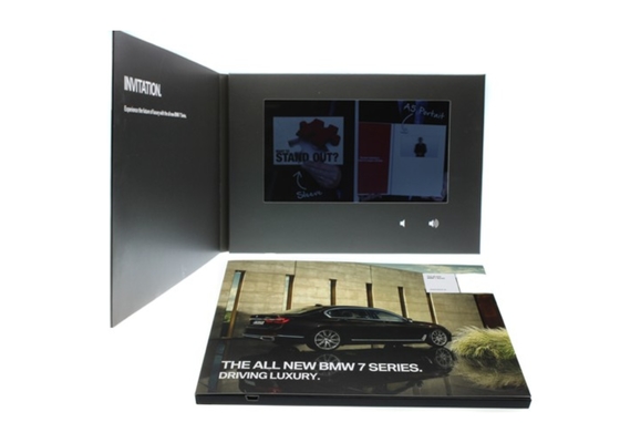 Good price Classical A5 Size Interactive Video Brochure For Promotion 7 Inch For Automotive Industry online