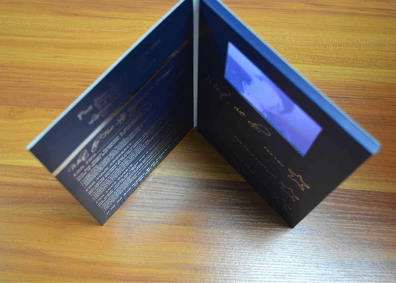 좋은 가격 4.3인치 맞춤형 LCD 비디오 브로셔 카드 내장 128MB, 재충전 배터리, 스피커 온라인으로