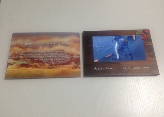 Goede prijs Nieuwe technologie hot sale aangepaste 4C printen lcd video brochure 7 inch video in brochure kaart online