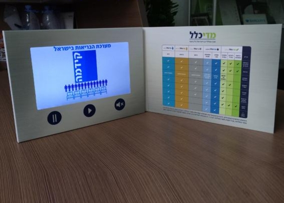 Καλή τιμή Εύκολη διπλωμένη εγγραφής βίντεο κάρτα ευχές Προωθητικό βίντεο φυλλάδιο σε απευθείας σύνδεση