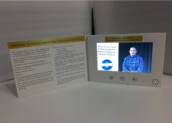 Buen precio Tarjeta de felicitación de vídeo personalizada de alta definición eléctrica para publicidad en línea