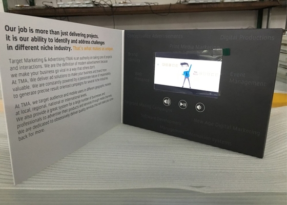 Bom preço. Cartão de felicitações de papel LCD 4.3 polegadas 350mAh-2000mAh Bateria de iões de lítio on-line