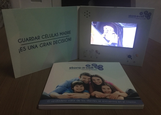 Guter Preis Werbung und Werbung Verwenden Sie 5 Zoll LCD-Bildschirm Videobroschüre mit A5-Size Silber für das Gesundheitswesen Marketing Online