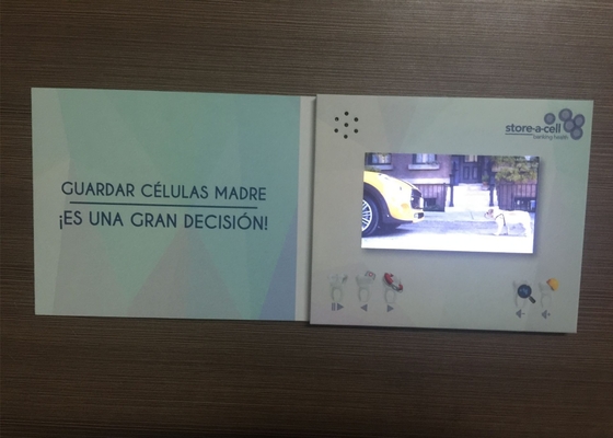 Goede prijs 5 inch gepersonaliseerde video brochure visitekaartje lcd-groetekaartje online