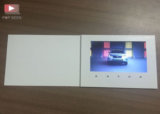 좋은 가격 높은 영향력 프로모션 비디오 브로셔어 10' 너비 화면 비디오 비즈니스 카드 평면 하얀 카드 온라인으로