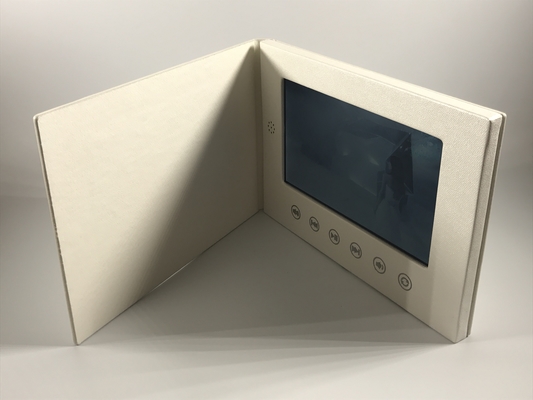 Guter Preis 2017 Matt Lamination Veredelung 7'' lcd Bildschirm Video Broschüre Hard Cover mit High-End-Leder Online