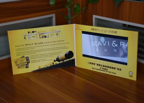 Giá tốt. Thẻ chúc mừng 7 inch trong video Hd Video brochure quảng cáo cho bữa tiệc cưới trực tuyến