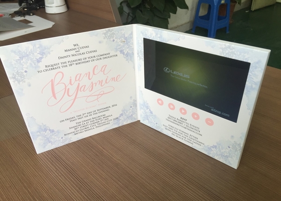 Хорошая цена Creative HD Video Brochure Mailer Lcd Video Brochure Card 153x86mm Площадь дисплея онлайн