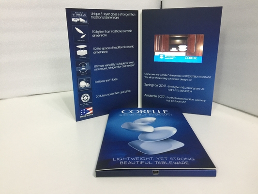 Buon prezzo 4.3 Inch Digital Lcd Video Brochure Card For Event Video Marketing 256MB in linea