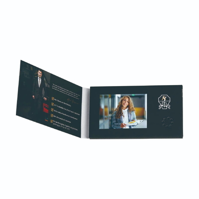 Bom preço. 2Cartão de Visita de Vídeo de 4 polegadas Cartão de Ecrã LCD Personalizado Para Promoção de Negócios on-line