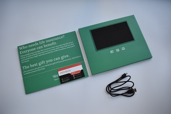 ราคาดี ประเภทสินค้าการ์ด 7inch tft screen video brochure การ์ดวีดีโอดิจิตอลสําหรับองค์กรบริการการเงิน ออนไลน์