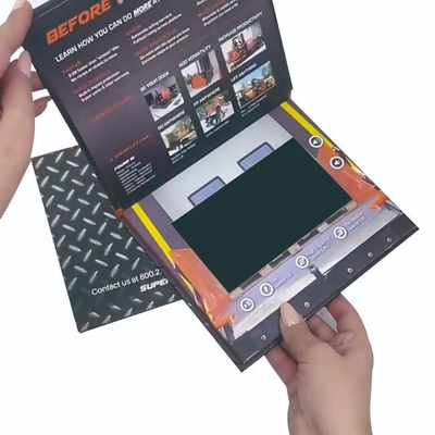 Giá tốt. Thẻ brochure video LCD tùy chỉnh 7 inch độ phân giải cao cho máy móc trực tuyến