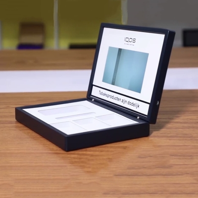 Buon prezzo Scatola video promozionale con schermo da 7 pollici per dispositivi per il tabacco riscaldato in linea