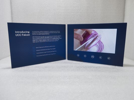 Goede prijs Promotie 7 inch video brochure voor bouw & engineering bedrijven Custom Printed Packaging met video scherm online