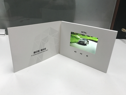 Harga yang bagus Kertas kerajinan 5 inci layar LCD Video brosur kartu HD IPS layar Brandng dengan video untuk iklan komersial on line
