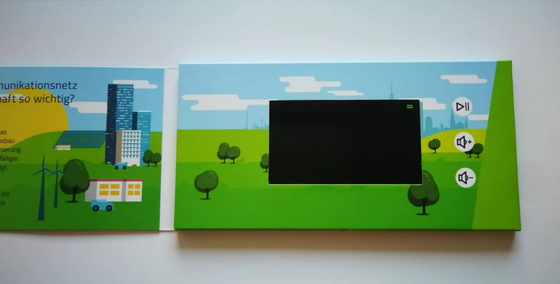Bon prix Carte vidéo d'affichage en papier de conception personnalisée, écran LCD de 4,3 pouces, brochure vidéo livre de marketing vidéo numérique en ligne