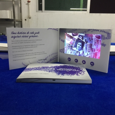 Bon prix Innovation numérique Outil de développement des entreprises Brochure vidéo à écran LCD de 7' avec la meilleure résolution Vidéo-livre publicitaire en ligne