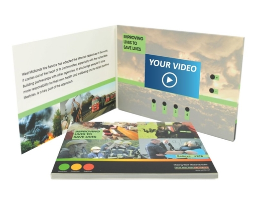 Guter Preis Werbewerkzeug Papiermaterial 4,3'/5' LCD-Bildschirm mit Ihren Videos Video Broschüre Karte Video im Buch Online