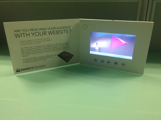 Καλή τιμή Προσαρμοσμένο σχεδιασμό 7' οθόνης lcd βίντεο φυλλάδιο κάρτα βίντεο mailer προσαρμοσμένο βίντεο βιβλίο / βιβλιάριο με βίντεο οθόνη σε απευθείας σύνδεση