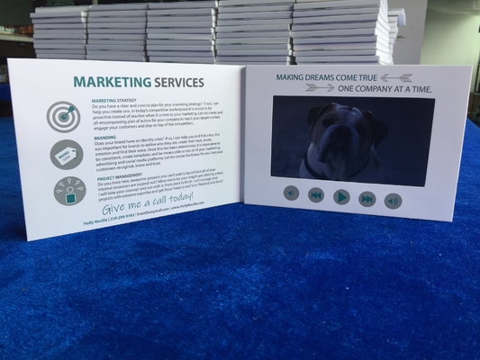 Giá tốt. High Impact Interactive Custom Video Greeting Cards Lcd Screen Video Brochure trực tuyến