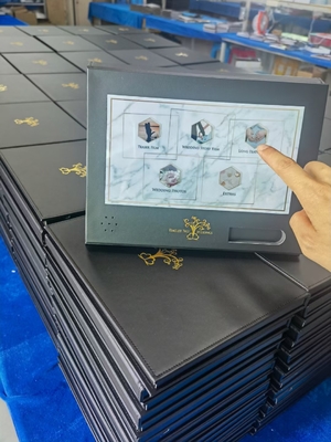 좋은 가격 결혼식용 10인치 디지털 비디오 책 CE/ROHS 인증 온라인으로